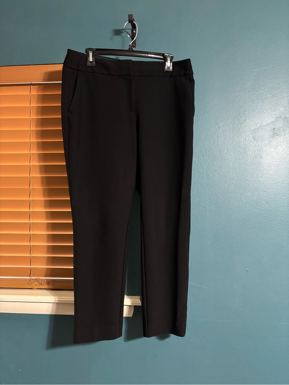 LOFT Julie Black Straight-Leg Dress Pants